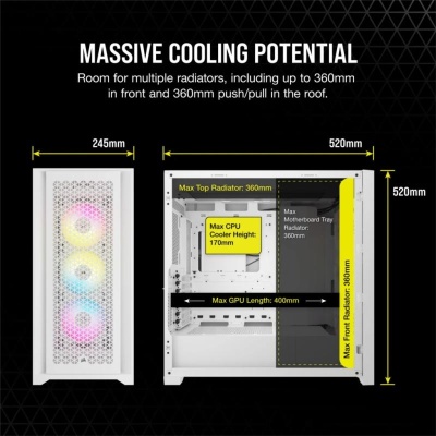 Carcasa Corsair iCUE 5000D RGB Airflow Mid Tower ALB - Img 9