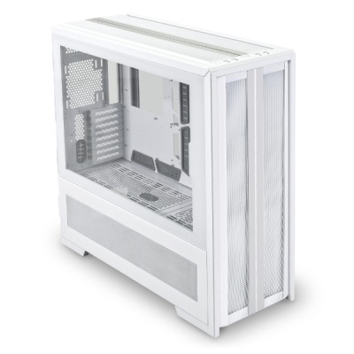 Carcasa LIAN LI V3000 PLUS GGF EDITION Full Tower ALB, Tempered Glass, Sloturi Expansiune 8 (8+3 cu sistem dual), Drive Bays: 8x3.5" 8x2.5", Ventilatoare Suportate in mod standard: 16 (spate: 1x120mm sau 1x140mm, fata: 4x120mm sau 3x140mm, sus: 4x120mm