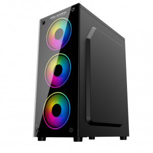 Carcasa PRO GAMING ELEMENT Mid Tower ARGB Negru - Img 2