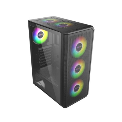 Carcasa PRO GAMING GHOST Mid Tower ARGB Negru - Img 2