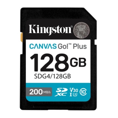 Card de Memorie SD Kingston 128GB Canvas GO Plus CL 10