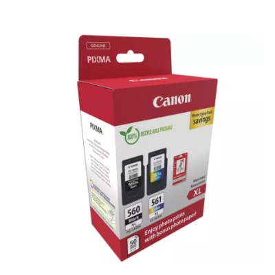 Cartus CANON PG-560XL/CL-561XL PHOTO VALUE PACK, Black, Cyan, Magenta, Yellow - Img 2