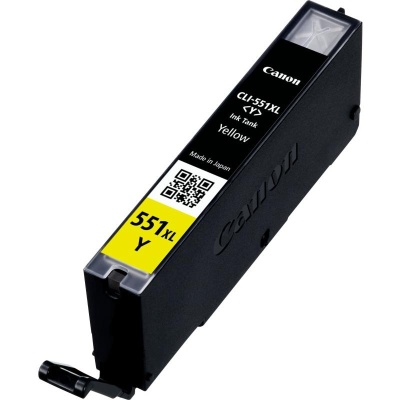 Cartus cerneala Canon CLI-551XL, yellow, capacitate 11ml, pentru Canon Pixma IP7250, Pixma IP8750, Pixma IX6850, Pixma MG5450, Pixma MG5550, Pixma MG6350, Pixma MG6450, Pixma MG7150, Pixma MX925. - Img 2