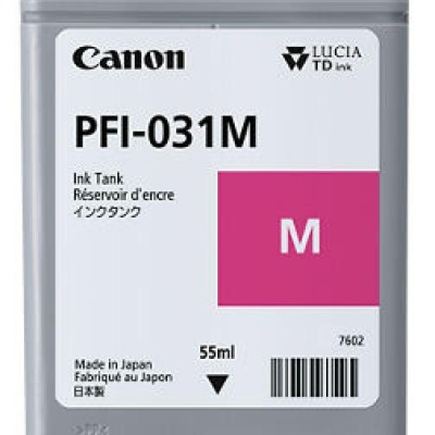 Cartus cerneala Canon PFI-031M, Magenta, capacitate 55ml, pentru Canon TM-240, TM-340. - Img 2