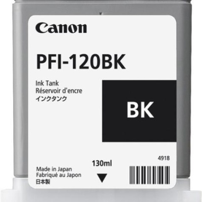 Cartus cerneala Canon PFI-120BK, black, capacitate 130ml, pentru Canon TM 200/205/300/305. - Img 3
