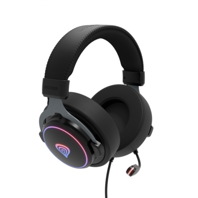 Casti gaming cu fir Genesis Neon 764, sunet 7.1 Surround, microfon, impendanta 32 ohm, frecventa raspuns 20 - 20.000 Hz, lungime cablu 220 cm, iluminare RGB, frecventa raspuns microfon 100 - 10000 Hz, sensibilitate microfon -42dB, impendanta microfon - Img 3