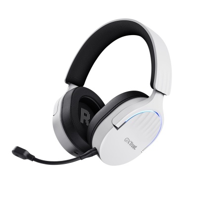 Casti gaming Trust GXT 491W Fayzo wireless, conectivitate bluetooth, incarcare USB-c, frecventa de raspuns 20 Hz - 20.000 Hz, sensivitate 100 dB, alb