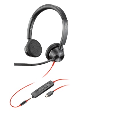 Casti Head-band HP Blackwire 3325, Wired, Negru