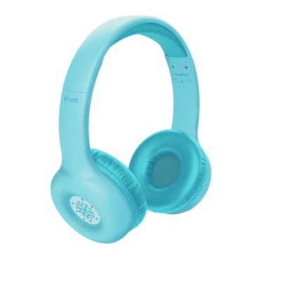Casti Trust Nouna WS kids, frecventa raspuns 20 Hz - 20.000 Hz, senzivitate 92 dB, albastru