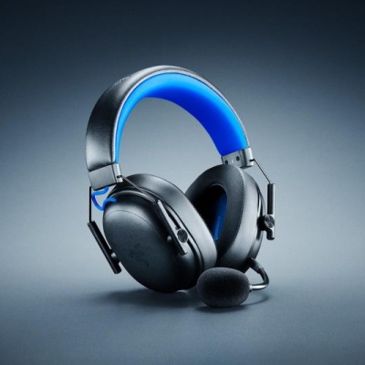 Casti wireless Razer Blackshark V3 X Hyperspeed for Playstation, microfon uni-directional, izolare fonică activă, sistem sunet 7.1, frecventa 20 - 28000, autonomie 70 ore, negru