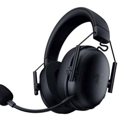 Casti wireless Razer Blackshark V3 X Hyperspeed , micrfon uni- directional, izolare fonică activă, sistem sunet 7.1, frecventa 20 - 28000, autonomie 70 ore, negru