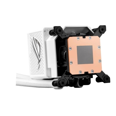 Cooler Procesor ASUS ROG RYUJIN III 360 ARGB EXTREME ALB, marime radiator 399.5mm, 3 ventilatoare ARGB, Viteza ventilatoare 2800 RPM +/- 10%, Viteza pompa: 5100 +/- 10%, Suport AMD: AM4, AM5, suport INTEL: LGA 115x/1200/1700/1851, Airflow: 89.73 CFM, - Img 10