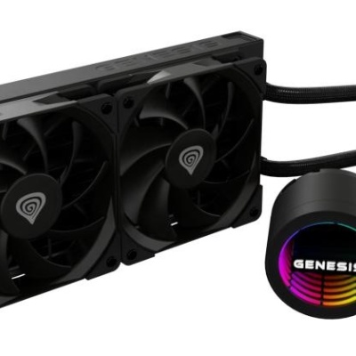 Cooler Procesor GENESIS HYDRIA 240 NEGRU, dimensiune radiator 276x120x27mm, 2 ventilatoare ARGB, Viteza ventilatoare: 500-1550 RPM, Airflow ventilatoare: 80 CFM, Suport AMD: AM4/AM5, suport INTEL: LGA 1151/1156/1150/1200/1700/1851 - Img 7