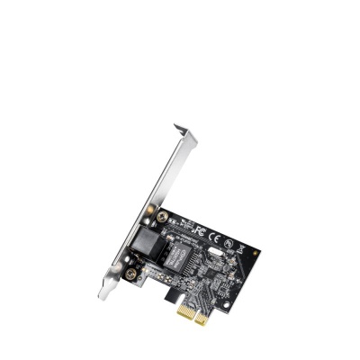 CUDY Gigabit PCI Express Network Adapter, Realtek Chipset, 10/100/1000Mbps RJ45 port, Auto MDI/MDIX