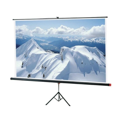 Ecran de proiectie cu trepied Sopar Junior, manual, podea, 125cm x 125cm, format 1:1, negru