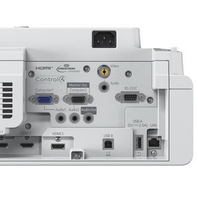EPSON Proiector Laser EB-760W, Tehnologie 3LCD, Display LCD 0.59", 4100 Lumeni, Rezolutie: WXGA HD ready, Rata aspect: 16:10, Contrast: 2.500.000 : 1, Sursa lumina: Laser, Durata de viata sursa lumina: 20.000h, 30.000h mod ECO, Refresh rate: 100 Hz - 120 - Img 2