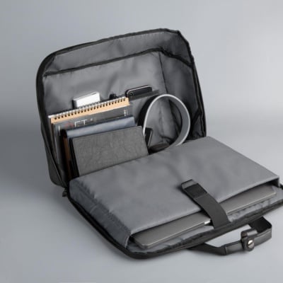 Geanta notebook Serioux, SMART TRAVEL ST9610, dimensiuni 43 x 11 x 30cm, rezistent la apa, compartimente multiple, compartimet laptop pana la15.6", bretea spate pentru prindere troller, curea de umar ajustabila ,material poliester - Img 4