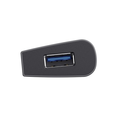 Hub Trust Halyx , 7 porturi USB 3.2 Gen 1, material aluminiu, input USB- C, output USB-A 7, gri - Img 7