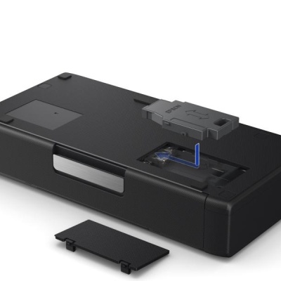 Imprimanta inkjet color portabila Epson WF-100W, dimensiune A4, viteza 7ppm alb-negru, 4ppm color, rezolutie 5760x1440 dpi, alimentare hartie 20 coli, interfata USB2.0, Wireless, Wi-Fi Direct, PictBridge, Google Cloud Print, Air Print, Epson Connect - Img 9