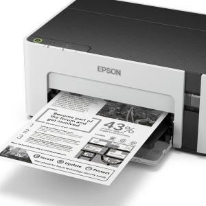 Imprimanta inkjet mono CISS Epson M1100, dimensiune A4, viteza max 32ppm, rezolutie printer 1440x720dpi, alimentare hartie 150 coli, volum maxim printare : 15000pagini/luna, interfata: USB 2.0, consumabile: Ecotank MX1xx negru XL (6k/pag.), MX1xx negru L - Img 8