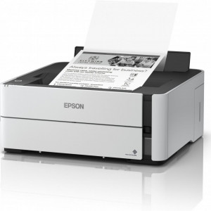 Imprimanta inkjet mono CISS Epson M1170, dimensiune A4, viteza max 39ppm, Duplex, rezolutie printer 1200x2400dpi, alimentare hartie 250 coli, interfata: USB, Ethernet, WiFi, Wi-Fi Direct, consumabile: C13T01L14A, C13T03P14A, C13T04D100, cerneala 11k