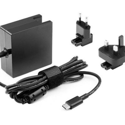 Incarcator alimentator CoreParts pentru laptop HP, adaptor priza EU si UK, 65W, USB-C - Img 2