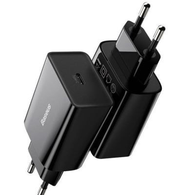 INCARCATOR retea Baseus Speed Mini, Quick Charge 20W, 1 x USB Type-C 5V/3A max, negru - Img 11