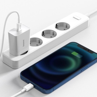 Incarcator retea Baseus Speed Mini, Quick Charge 20W, 1 x USB Type-C 5V/3.0A, alb - Img 5