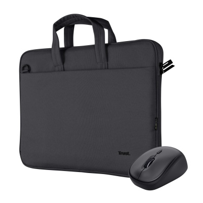 Kit Geanta de laptop Trust Bologna pentru laptop-uri cu diagonala de pana la 16", mouse Trust wireless, negru - Img 9