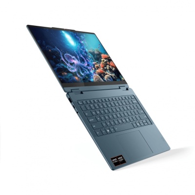 Laptop Lenovo Yoga 7 2-in-1 14AKP10, 14" WUXGA (1920x1200) OLED 600nits (peak) / 400nits (typical) Glossy / Anti-fingerprint, 100% DCI-P3, 60Hz, Dolby Vision®, TÜV Low Blue Light, DisplayHDR™ True Black 500, Glass, Touch, AMD Ryzen™ AI 5 340 (6C / 12T, - Img 9