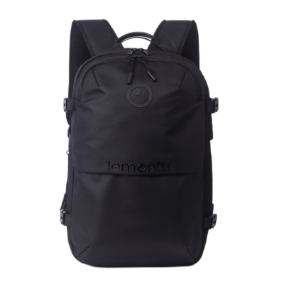Lemontti Rucsac Smart Premium cu Vacuum si pompa vid 5 capete inclusa, 30-60L pentru cabina avion, impermeabil, doua mufe incarcare USB: USB-A si Type-C, extensie suplimentara, sistem antifurt, Negru - Img 2