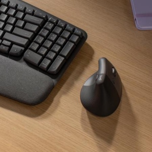 Logitech 910-006473. Form factor: Right-hand, Vertical design. Movement detection technology: Optical, Device interface: RF Wireless + Bluetooth, Movement resolution: 4000 DPI, Buttons type: Pressed buttons, Buttons quantity: 4, Scroll type: Wheel.