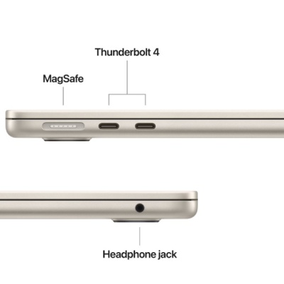 MacBook Air 13.6" Retina/Apple M4 (CPU 10-core, GPU 10-core, Neural Engine16-core)/24GB/1TB - Starlight - INT KB (2025) 35W (Cto fro mMC6A4RO/A) - Img 2