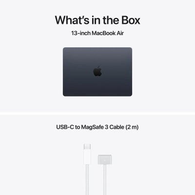 MacBook Air 13.6" Retina/Apple M5 (CPU 10-core, GPU 10-core, NeuralEngine16-core)/16GB/512GB - Midnight - US English KB (No Adapter) - 2026 (CTO from MDHE4RO/A) - Img 3