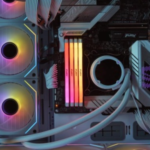 Memorie RAM Kingston, DIMM, DDR5, 32GB, 7200MHz, CL38, 1.35V, FURY Renegade White, RGB, Kit of 2 - Img 10