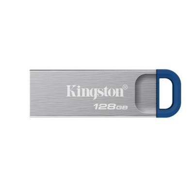 Memorie USB Kingston DataTraveler Kyson 128GB, USB Type-A, Argintiu