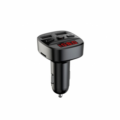 Modulator FM Serioux ABFM60, Bluetooth 5.0 , raza actiune de până la 5 m, voltaj intrare: 1x DC 12V/24V ,2 porturi USB: 1x USB DC5V 2.4A Max 1 x USB audio (pana la 32 GB), slot MicroSD (pana la 32 GB), format muzica: MP3/WMA/WAV, frecvența FM: 87.5MHz - - Img 7