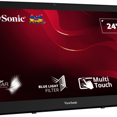 Monitor Consumer ViewSonic TD2430, 24", 1920 x 1080 pixeli, Touchscreen, Black, 3 ani Garantie - Img 2