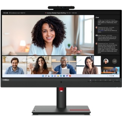 Monitor LenovoThinkVision T24mv-30; 23.8"IPS, FHD (1920x1080), 16:9, Brightness: 250 cd/m², Contrast ratio: 1000:1, Response time: 4ms (Extreme mode) / 6ms (Typical mode), Dot / Pixel Per Inch: 93 dpi, Color Gamut: 99% sRGB, View angle: 178° / 178°,