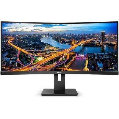 Monitor Philips 34" 345B1C/00, Curvature: 1500R, Diagonal (inch): 34, Diagonal (cm): 86, Aspect ratio: 21:9, Panel: VA, Resolution: 3440x1440, Refresh Rate: 100Hz, Response time GtG: 5ms, Brightness (max): 300 cd/m², Contrast (static) : 3000:1, Contrast