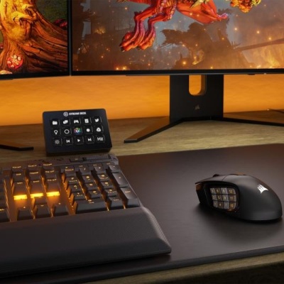 Mouse Gaming Corsair SCIMITAR ELITE WIRELESS MMO Optical cu fir, negru - Img 7