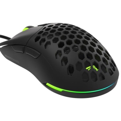 Mouse gaming cu fir Genesis Krypton 750, senzor optic Pixart PAW3333, interfata USB, rezolutie maxima 8000 DPI, numar butoane programabile 6, iluminare RGB, switch mecanic Huano, alb - Img 8
