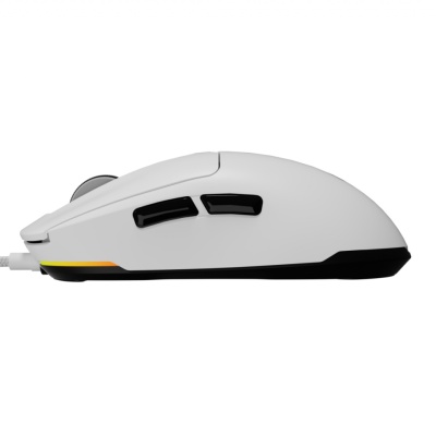 Mouse gaming cu fir Gensesis Krypton 660, interfata USB, 12000 DPI, 6 butoane, iluminare RGB, alb - Img 9