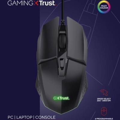Mouse gaming Wireless Trust GXT 109 Felox, DPI: 1000-6400, negru - Img 12