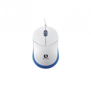 Mouse Serioux cu fir, optic, Rainbow 680, 1000dpi, albastru, ambidextru ,blister, mini, USB