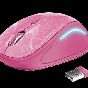 Mouse Trust Yvi FX, Wireless, roz
