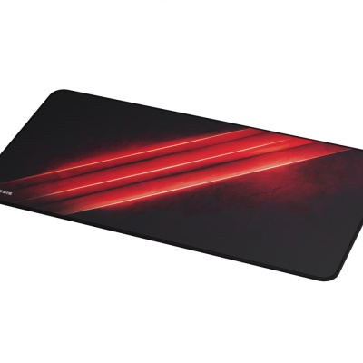 Mousepad Genesis Carbon 500 Maxi Flash, material cauciuc + textil, dimensiuni 900x450x2.5 mm, negru/rosu - Img 2