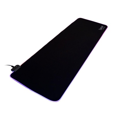 Mousepad Spacer RGB gaming, cauciuc si material textil, 900 x 300 x 3 mm, 1.8 m lungime cablu, 13 moduri de iluminare, statice si dinamice, negru/rgb - Img 4