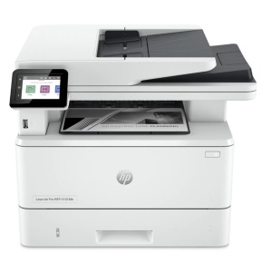 Multifunctional laser mono HP Laserjet 4102FDW , dimensiune A4 (Printare, Copiere, Scanare, Fax), Duplex, viteza 40ppm, rezolutie max 1200 x 1200dpi, procesor 1200Mhz, memorie 512MB RAM, alimentare hartie 350 coli, + 50 coli DADF, limbaj de printare HP