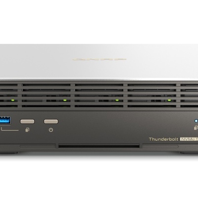 NAS QNAP h574TX 5-Bay, CPU Intel Core i5-1340PE 12C(4P+8E)/16T up to 4.50GHz, RAM onboard 16GB DDR4 (not expandable), 5 x E1.S up to 15mm ( or 5 x M.2 2280 PCIe w/ QDA-E1SM ) HDD (neincluse), LAN: 1 x 10GBASE-T (10G/5G/2.5G/1G/100M) + 1 x 2.5GbE